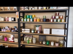 Candela profumata David Plaster in gesso con fragranza Gardenia fatta a mano per Natale