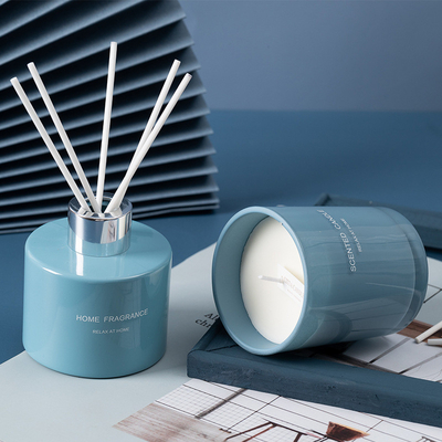 Insieme unico della scatola di Reed Diffuser Scented Candle Gift dell'olio di fragranza della CASA dell'AROMA