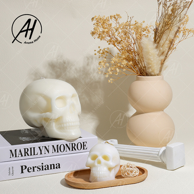 Halloween ha sentito il regalo decorativo del cranio del mestiere della soia della candela a forma di di lusso della cera