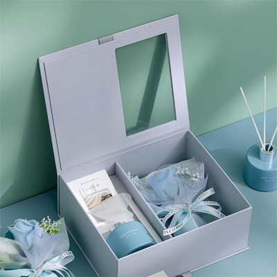 Set di candele profumate Decorazione domestica Cera di soia Difusori di canna di fiori essiccati Set regalo