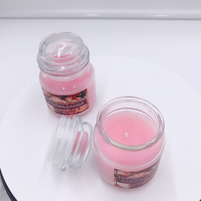 Rosa Mason Jar Candle Rose Scented di aromaterapia del vegano per distensione della tensione