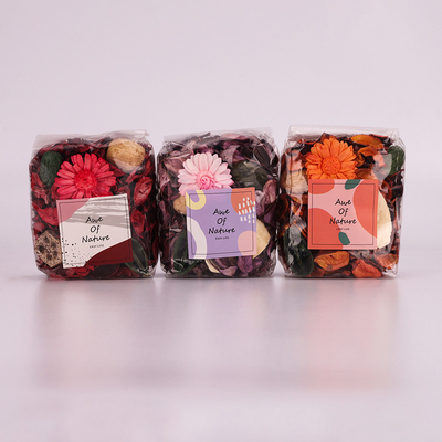 I potpourri profumati fatti a mano su misura dell'aroma insaccano la primavera 130g dell'estate