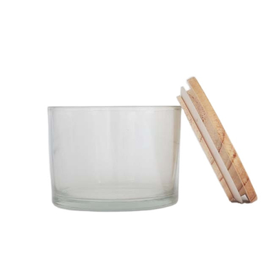 Decorazione 11x8 delle tazze della candela di Tealight del vetro trasparente della casa dell'aroma per i centri