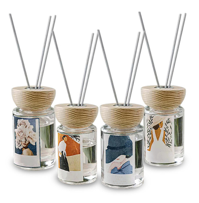Il regalo variopinto su ordinazione ha messo il profumo di lusso 120ml con l'aroma Reed Diffuser della scatola di CMYK