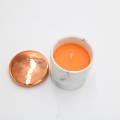 L'OEM ha sentito la candela ceramica fatta a mano di marmo bianca per il Natale