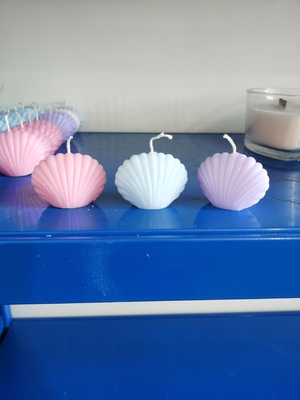 Forme differenti su misura di Shell Flower Paraffin Wax Candle