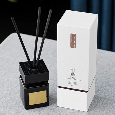 Bottiglia di vetro nera Reed Diffuser 100ml dell'olio di lusso di fragranza