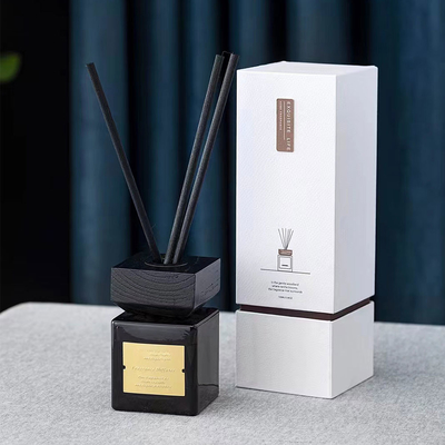 Bottiglia di vetro nera Reed Diffuser 100ml dell'olio di lusso di fragranza