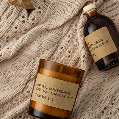 Il vetro dell'etichetta privata ha sentito le candele e l'insieme di Reed Diffuser Home Fragrance Gift