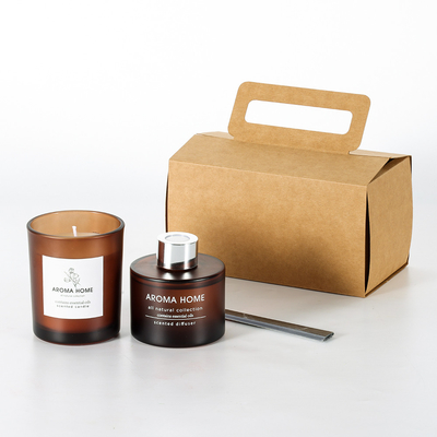 Set regalo diffusore a lamella candela barattolo festa nuziale profumo di lusso Benessere colorato