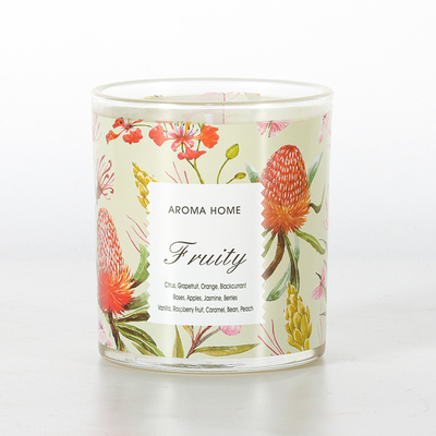 Bicchieri per aromaterapia con etichetta privata Candela profumata alla soia di lusso 220G 8x9cm