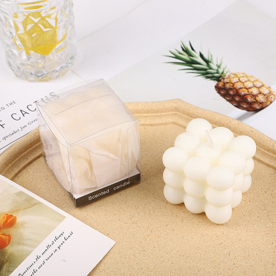 AROMA HOME Cubo a forma di sfera Macarons Color Candele profumate intagliate per matrimoni