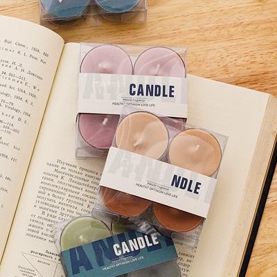 I pc della CASA 4 dell'AROMA imballano le candele arancio della luce del tè di Rose Fragrance Soy Wax Scented dello zenzero di alta qualità di aromaterapia DIY