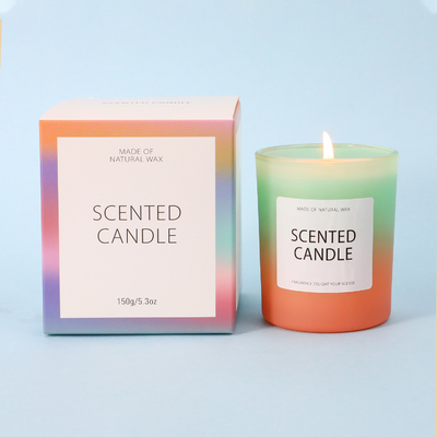 Il magazzino 5oz della Cina U.S.A. CA della CASA dell'AROMA ha glassato la candela profumata del barattolo di vetro di pendenza del contenitore di regalo
