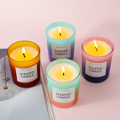 Il magazzino 5oz della Cina U.S.A. CA della CASA dell'AROMA ha glassato la candela profumata del barattolo di vetro di pendenza del contenitore di regalo