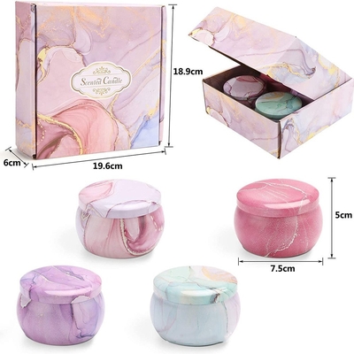 Le vendite che calde dei pc della CASA 4 dell'AROMA il regalo di lusso all'ingrosso su ordinazione ha messo le latte dell'aroma del metallo stonano i fiori secchi la cera della soia ha sentito le candele