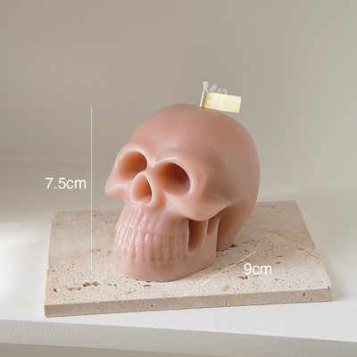 Nel nero di riserva Skulled sentito bianco nudo di rosa di Halloween di Natale di vendite dirette della fabbrica modelli le candele per il regalo di Halloween