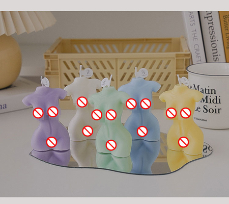 Cera nuda su misura fatta a mano Cand della soia di Shaped Carved Scent del modello del torso femminile Curvy del corpo della donna dell'etichetta privata della CASA dell'AROMA