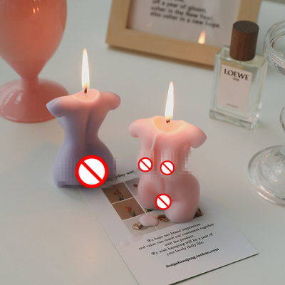 Cera nuda su misura fatta a mano Cand della soia di Shaped Carved Scent del modello del torso femminile Curvy del corpo della donna dell'etichetta privata della CASA dell'AROMA