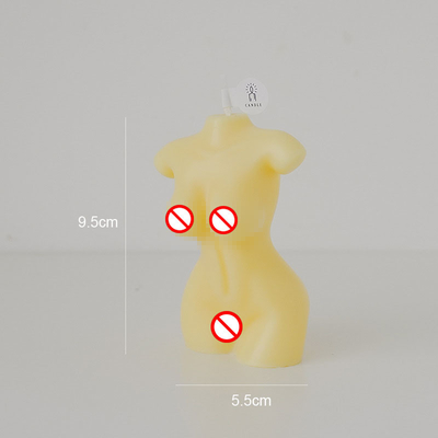 Cera nuda su misura fatta a mano Cand della soia di Shaped Carved Scent del modello del torso femminile Curvy del corpo della donna dell'etichetta privata della CASA dell'AROMA