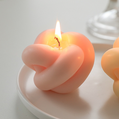 Candela scolpita cera magica sveglia domestica fatta a mano della soia del profumo di forma del nodo della palla di torsione della decorazione della CASA dell'AROMA piccola