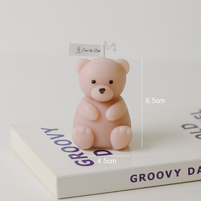 L'orso fatto a mano variopinto 3D della CASA dell'AROMA ha modellato la scultura delle candele profumate per gli accessori domestici della decorazione