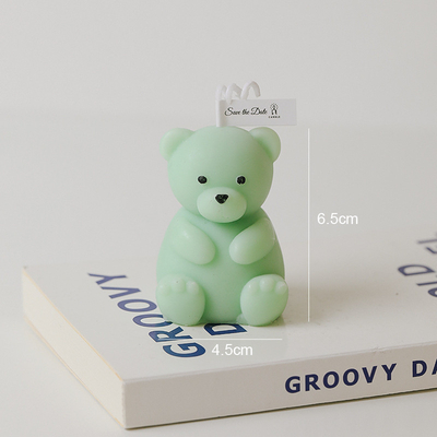 L'orso fatto a mano variopinto 3D della CASA dell'AROMA ha modellato la scultura delle candele profumate per gli accessori domestici della decorazione