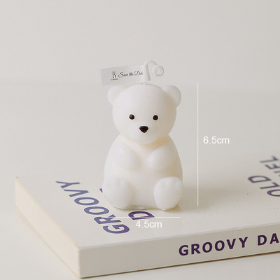 L'orso fatto a mano variopinto 3D della CASA dell'AROMA ha modellato la scultura delle candele profumate per gli accessori domestici della decorazione