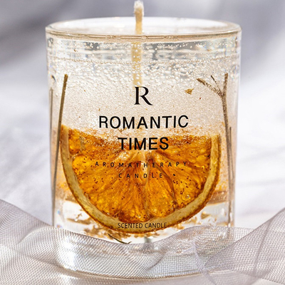 Il fiore della decorazione della CASA dell'AROMA sente la candela profumata della cera della soia del gel dell'etichetta di Jelly Fragrance Candle Luxury Private in barattolo di vetro