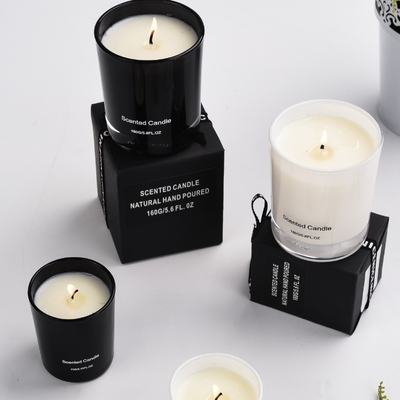 Candela di vetro profumata di lusso bianca nera dell'etichetta privata di alta qualità all'ingrosso della CASA dell'AROMA