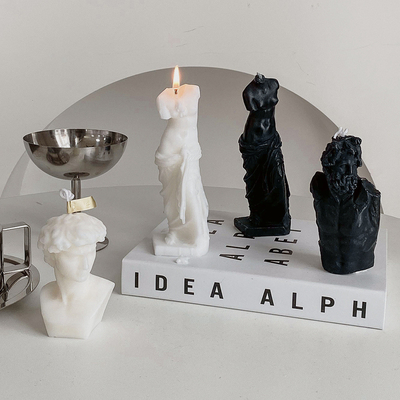 Il supporto di candela di Venus Statue Roman Column Scented ha personalizzato lo stile europeo