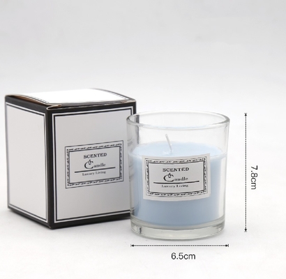 Candele del barattolo dell'etichetta privata della CASA dell'AROMA chiare di aromaterapia dell'Istituto centrale di statistica di fragranza della cera profumata nordica su ordinazione di lusso della soia con il contenitore di regalo