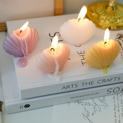 Gli ornamenti Shell Aromatherapy Soy Wax Creative del cubo dell'OEM dell'Istituto centrale di statistica della CASA dell'AROMA hanno sentito le candele per la decorazione domestica del regalo di compleanno