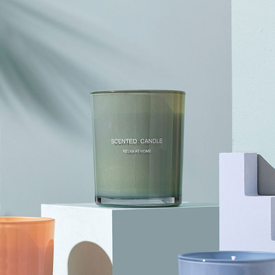 Il contenitore di regalo aromatico del best-seller della CASA dell'AROMA ha messo l'insieme profumato naturale di vetro su misura della candela del barattolo 100%