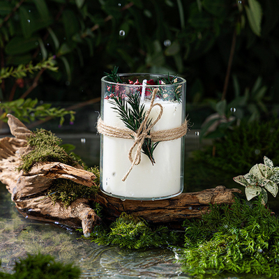 Il vetro di lusso su ordinazione del contenitore di regalo dell'etichetta privata della CASA dell'AROMA stona le candele curative di Crystal Spiritual Aromatherapy Scented Soy