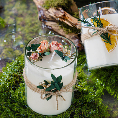 Il vetro di lusso su ordinazione del contenitore di regalo dell'etichetta privata della CASA dell'AROMA stona le candele curative di Crystal Spiritual Aromatherapy Scented Soy