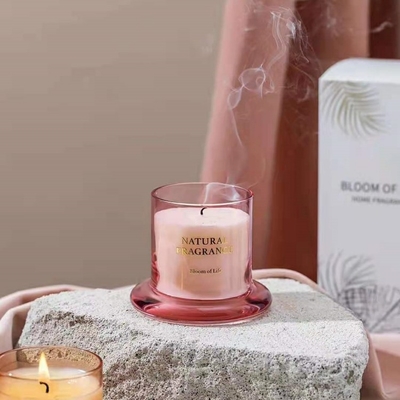 Cera su ordinazione di dimensione di Rose Amber Ebony Fresh Spring Cream Coffee dell'etichetta delle azione la grande ha sentito le candele in barattolo con il coperchio di Bell