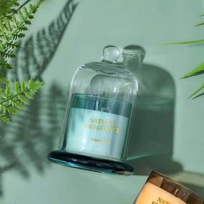 Cera su ordinazione di dimensione di Rose Amber Ebony Fresh Spring Cream Coffee dell'etichetta delle azione la grande ha sentito le candele in barattolo con il coperchio di Bell