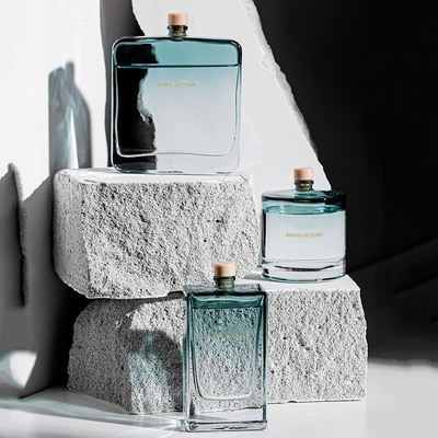 Bottiglia domestica di vetro di Reed Diffuser Fragrance Perfume Crystal dell'olio essenziale di aromaterapia