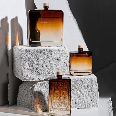 Bottiglia domestica di vetro di Reed Diffuser Fragrance Perfume Crystal dell'olio essenziale di aromaterapia
