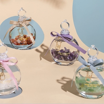 Profumo domestico Crystal Glass Bottle Reed Diffuser di fragranza dell'olio essenziale di aromaterapia