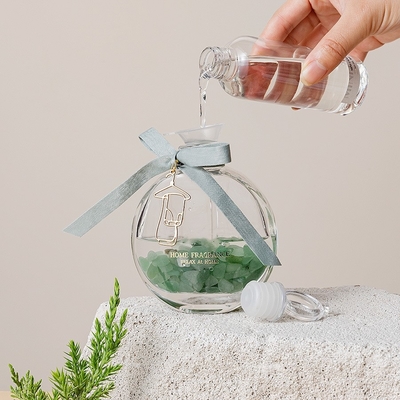 Profumo domestico Crystal Glass Bottle Reed Diffuser di fragranza dell'olio essenziale di aromaterapia