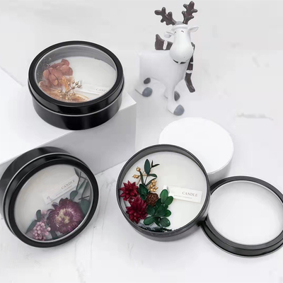 La cera della soia fonde le nozze sentite di Tin Candles With Potpourri For dell'etichetta privata