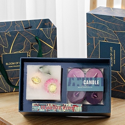 La colonna della cera della soia della cera del tè ha sentito l'etichetta privata di fragranza del regalo della candela su misura