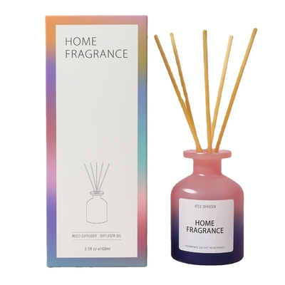 Fiore fresco Reed Diffuser della bottiglia di vetro della camera da letto dell'aria della bottiglia di olio essenziale di aromaterapia