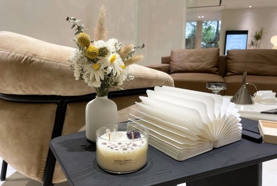 La CASA Logo Soy Wax Crystal Stone su ordinazione dell'AROMA esamina in controluce grandi 10 profumati OZ