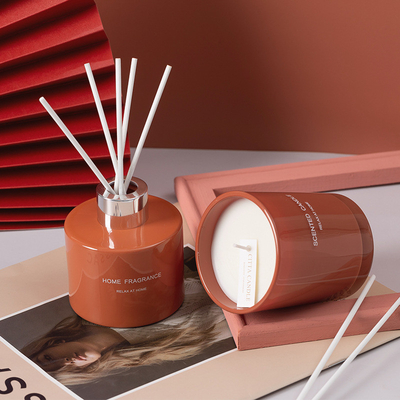 Insieme unico della scatola di Reed Diffuser Scented Candle Gift dell'olio di fragranza della CASA dell'AROMA