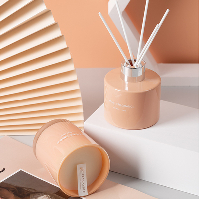 Insieme unico della scatola di Reed Diffuser Scented Candle Gift dell'olio di fragranza della CASA dell'AROMA