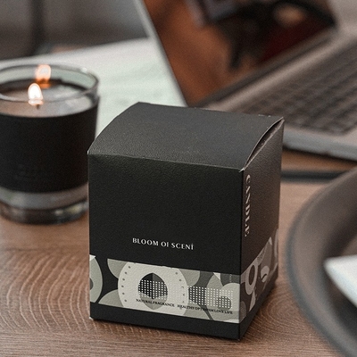 La cera di vetro di lusso della soia del barattolo del caffè nero della CASA dell'AROMA ha sentito le candele