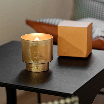 Aromaterapia ceramica della luce della regione selvaggia della tazza di Tin Can Candle Black Frosted della cera della soia
